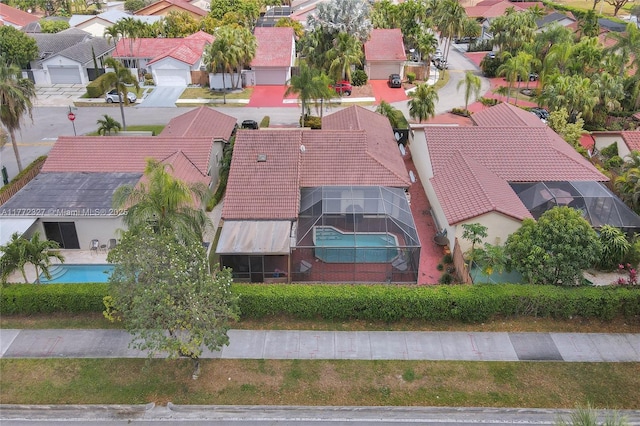 bird's eye view featuring a residential view