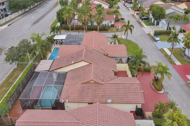 birds eye view of property featuring a residential view