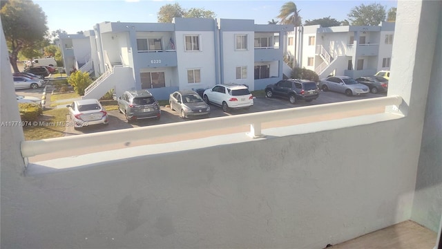 balcony featuring a residential view