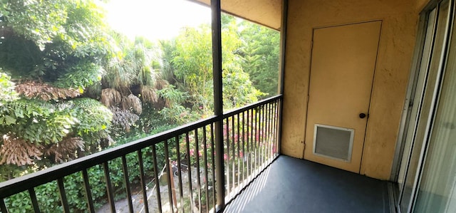 balcony featuring visible vents
