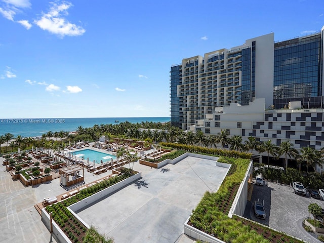 2301 Collins Ave Unit 603, Miami Beach, FL 33139 - aerial view of a nearby body of water and a pool
