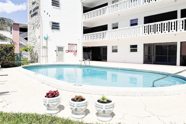 view of pool