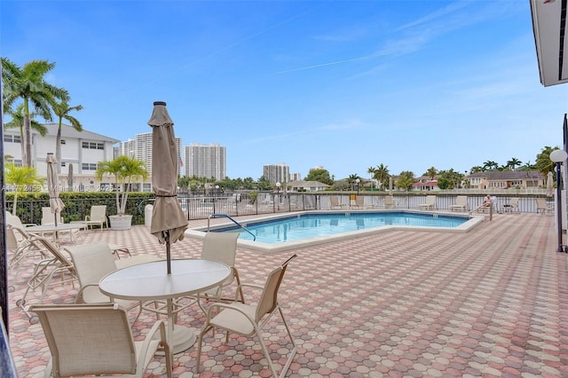 3113 S Ocean Dr Unit 410, Hallandale Beach, FL 33009 - pool featuring fence and a patio