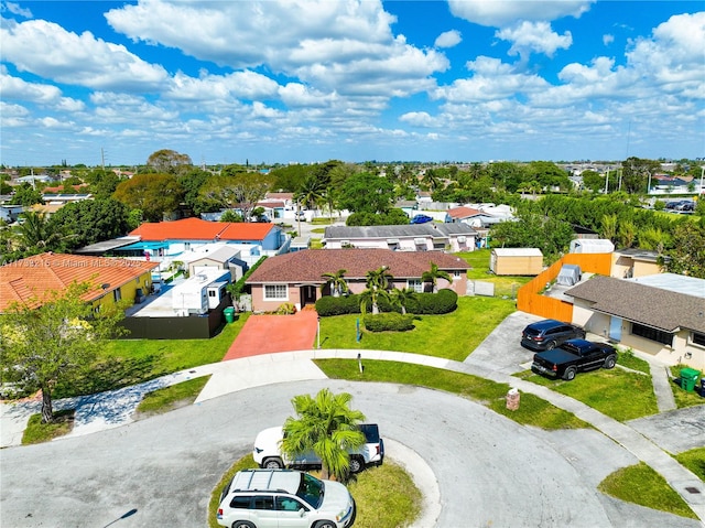 birds eye view of property featuring a residential view