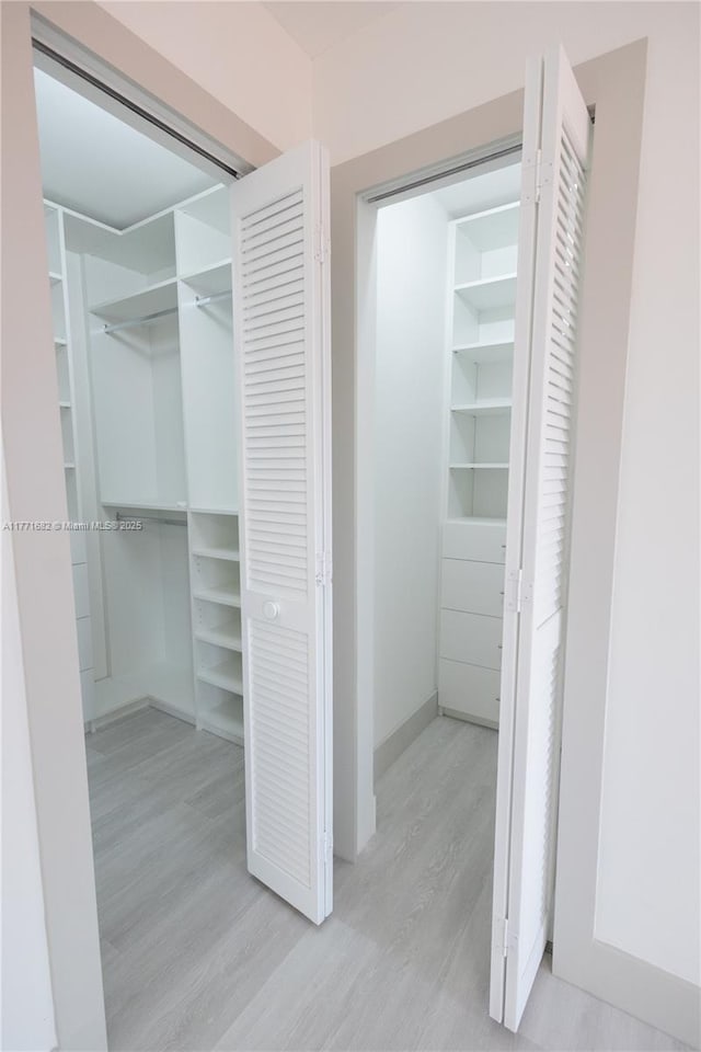 view of closet