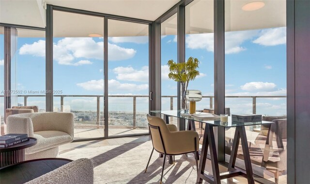 view of sunroom / solarium