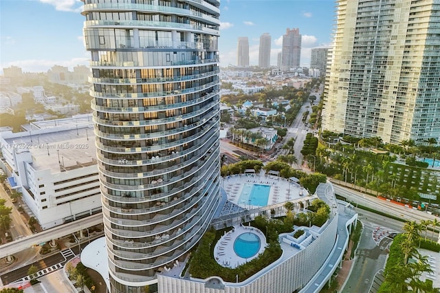 view of property with a view of city
