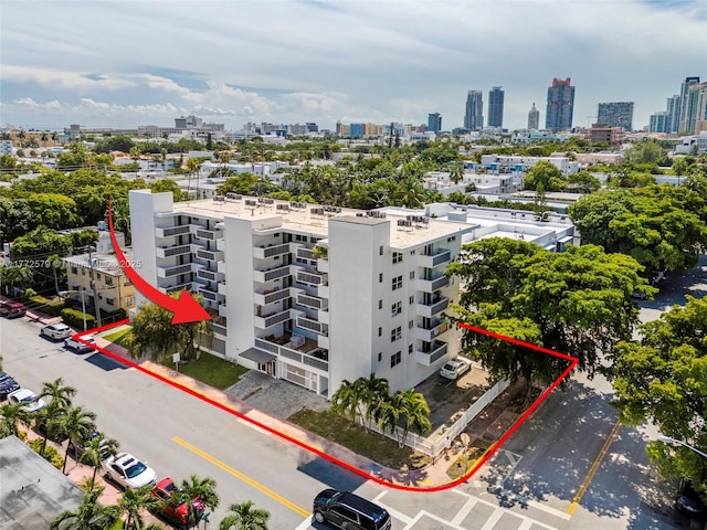 1030 9th St Unit 203, Miami Beach, FL 33139 - drone / aerial view of city skyline