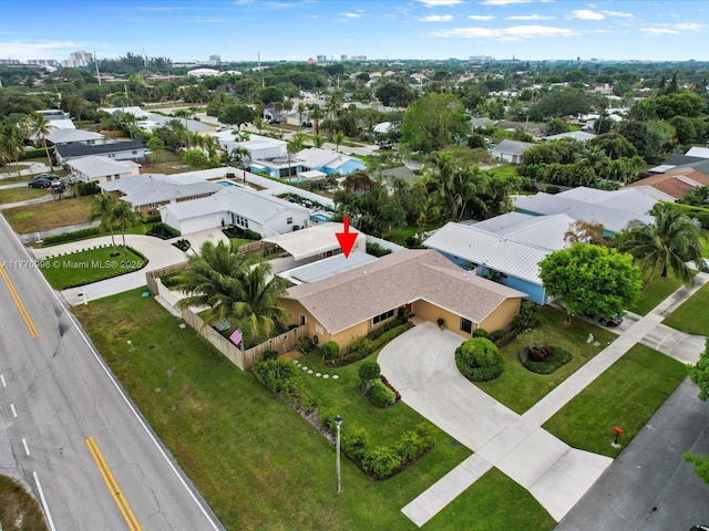 102 Chapel Ln, Tequesta, FL 33469 - bird's eye view with a residential view