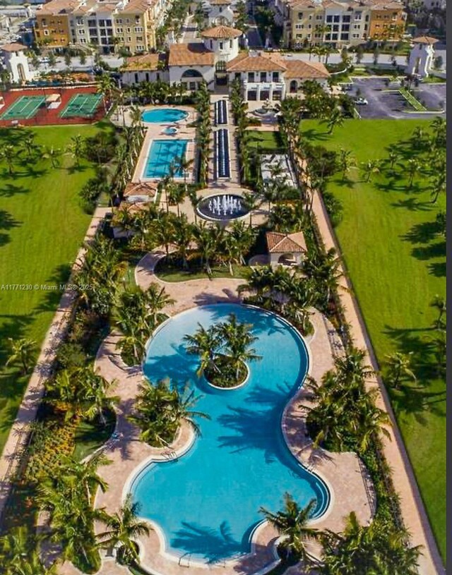 3210 NW 126th Ave Unit 3210, Sunrise, FL 33323 - bird's eye view of a pool area