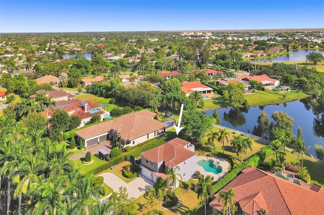 721 Ranch Rd, Weston, FL 33326 - aerial perspective of suburban area with a nearby body of water