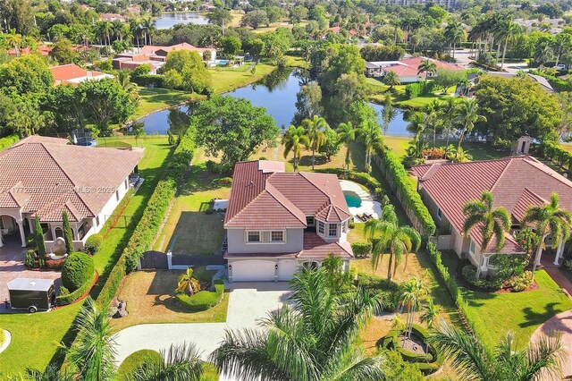 721 Ranch Rd, Weston, FL 33326 - aerial view of residential area featuring a large body of water