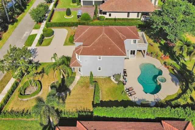 721 Ranch Rd, Weston, FL 33326 - aerial view of property and surrounding area featuring a pool area