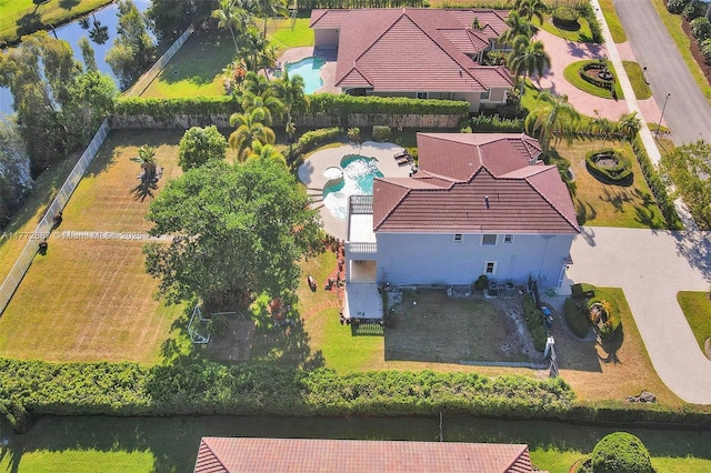 721 Ranch Rd, Weston, FL 33326 - aerial view of property and surrounding area featuring a pool