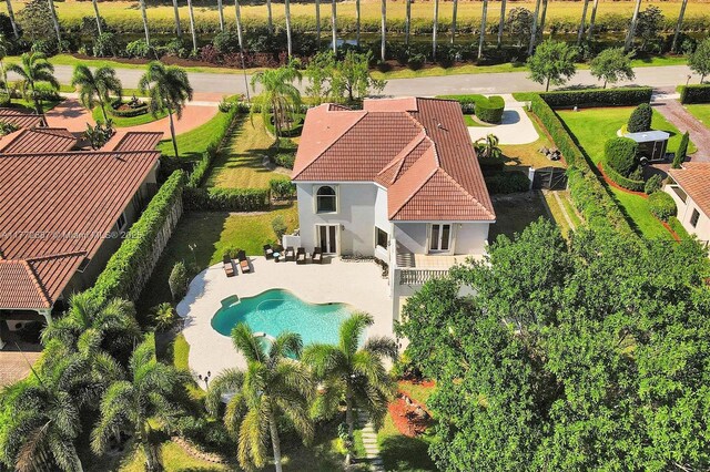 721 Ranch Rd, Weston, FL 33326 - aerial view of property and surrounding area featuring a pool
