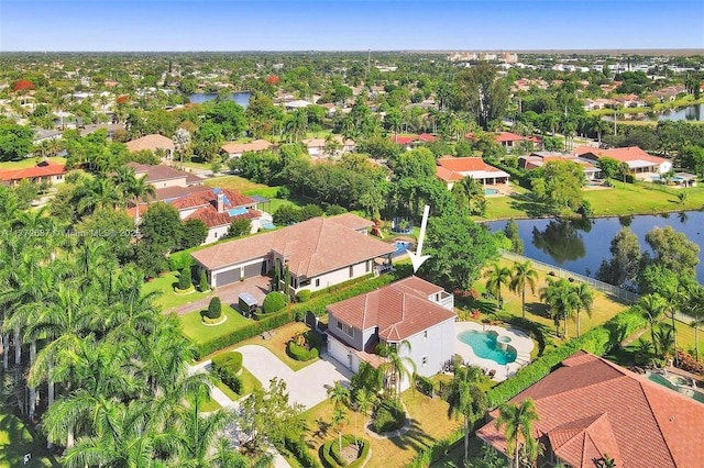721 Ranch Rd, Weston, FL 33326 - aerial perspective of suburban area featuring a nearby body of water