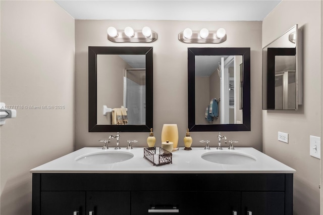 4800 Bayview Dr Unit 402, Fort Lauderdale, FL 33308 - bathroom with double vanity and a sink