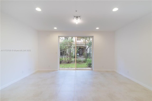 2664 SW 81st Ter Unit 2666, Miramar, FL 33025 - unfurnished room with recessed lighting and light tile patterned floors