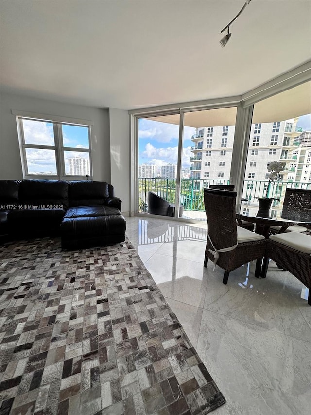 19900 E Country Club Dr Unit 1012, Aventura, FL 33180 - living area with expansive windows and a city view