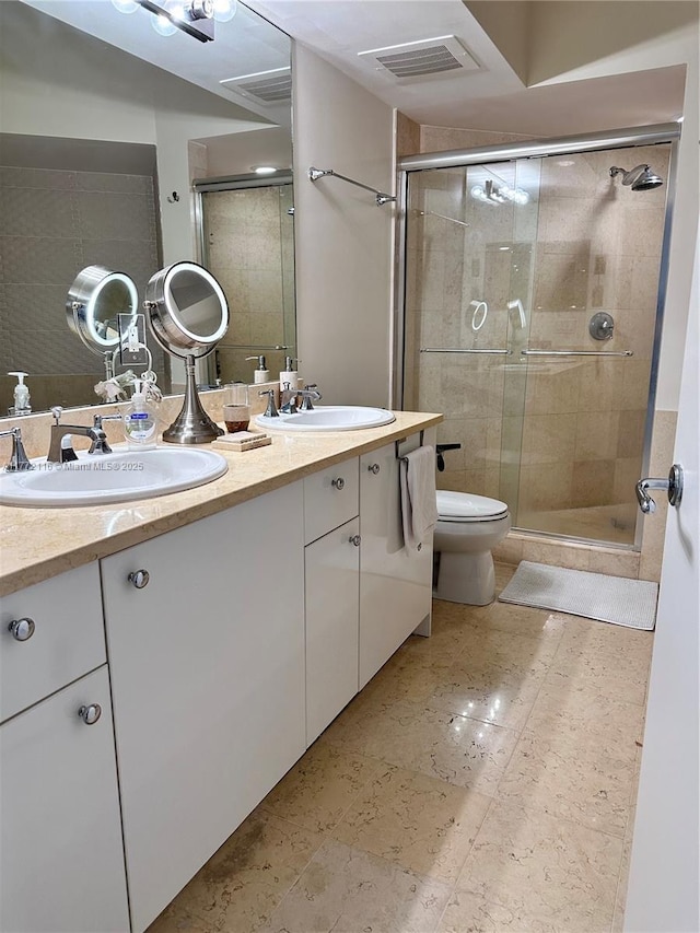 19900 E Country Club Dr Unit 1012, Aventura, FL 33180 - bathroom with a shower stall, visible vents, and a sink