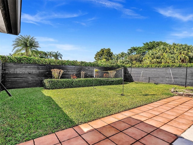 9461 SW 128th St, Miami, FL 33176 - view of yard with a fenced backyard and a patio