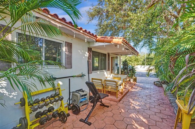 1441 NW 10, Dania Beach, FL 33004 - view of patio with fence