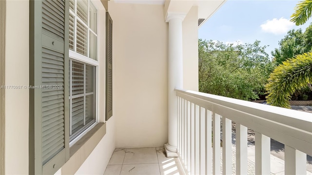 view of balcony