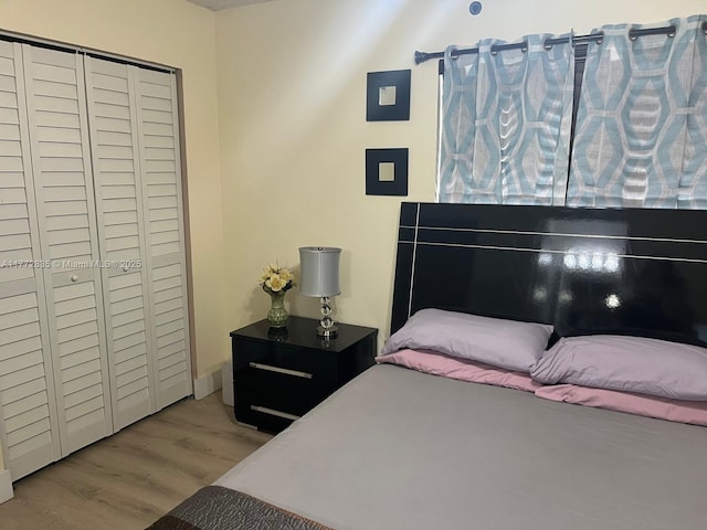 9491 N Palm Cir N Unit 9491, Pembroke Pines, FL 33025 - bedroom with wood finished floors and a closet