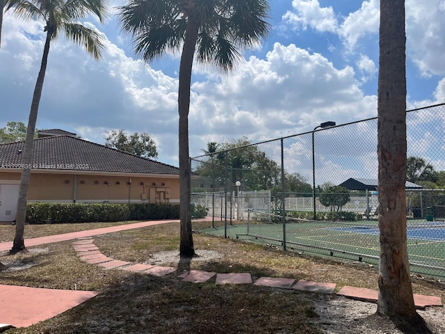 9491 N Palm Cir N Unit 9491, Pembroke Pines, FL 33025 - view of sport court with fence
