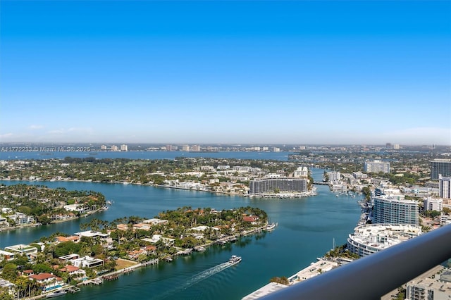 water view with a city view