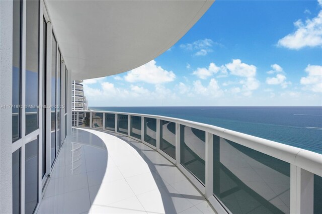 15811 Collins Ave Unit 2101, Sunny Isles Beach, FL 33160 - balcony with a water view