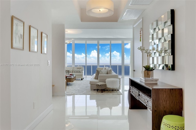 15811 Collins Ave Unit 2101, Sunny Isles Beach, FL 33160 - tiled living area with baseboards