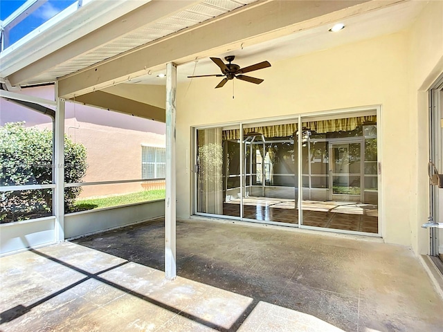 4738 Dundee Dr, Bradenton, FL 34210 - view of patio / terrace featuring ceiling fan