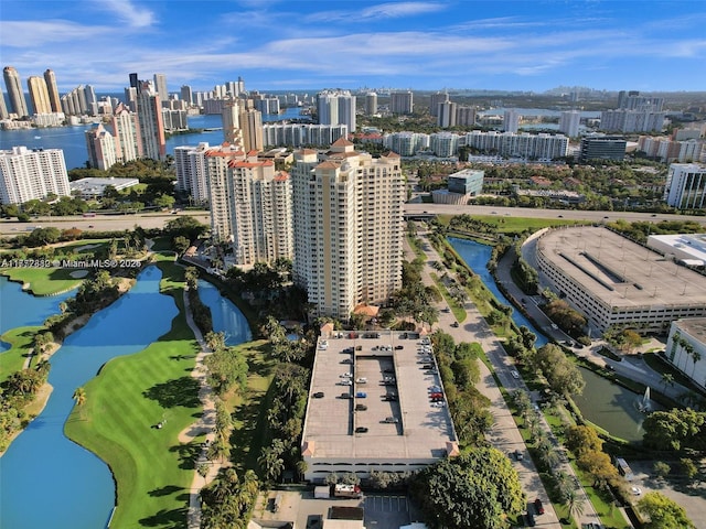 19501 W Country Club Dr Unit 1006, Aventura, FL 33180 - aerial view featuring a water view and a city view