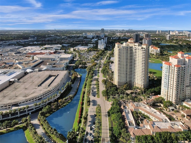 19501 W Country Club Dr Unit 1006, Aventura, FL 33180 - drone / aerial view with a water view and a view of city