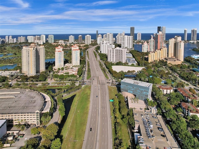 19501 W Country Club Dr Unit 1006, Aventura, FL 33180 - birds eye view of property featuring a water view and a city view