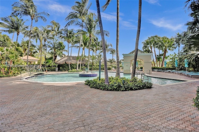 19501 W Country Club Dr Unit 1006, Aventura, FL 33180 - view of pool with a patio