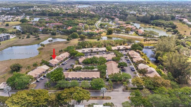 3171 Holiday Springs Blvd Unit 31-5, Margate, FL 33063 - bird's eye view featuring a residential view and a water view