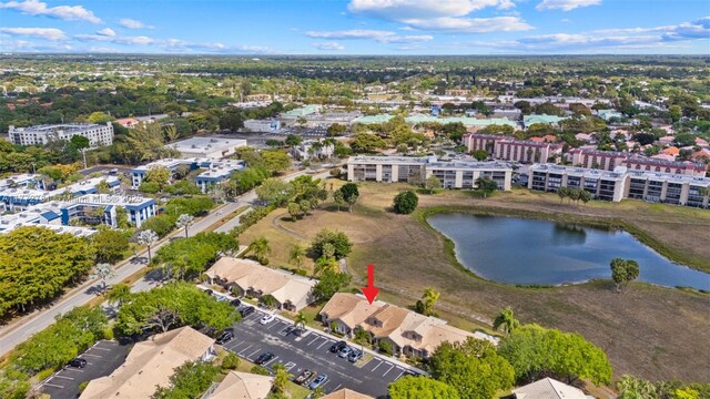 3171 Holiday Springs Blvd Unit 31-5, Margate, FL 33063 - birds eye view of property featuring a water view