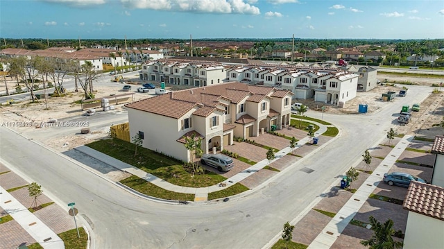 bird's eye view with a residential view