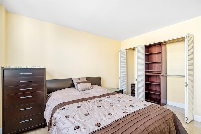 1849 S Ocean Dr Unit 711, Hallandale Beach, FL 33009 - bedroom featuring a closet and baseboards
