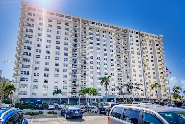 1849 S Ocean Dr Unit 711, Hallandale Beach, FL 33009 - view of apartment building / complex with uncovered parking