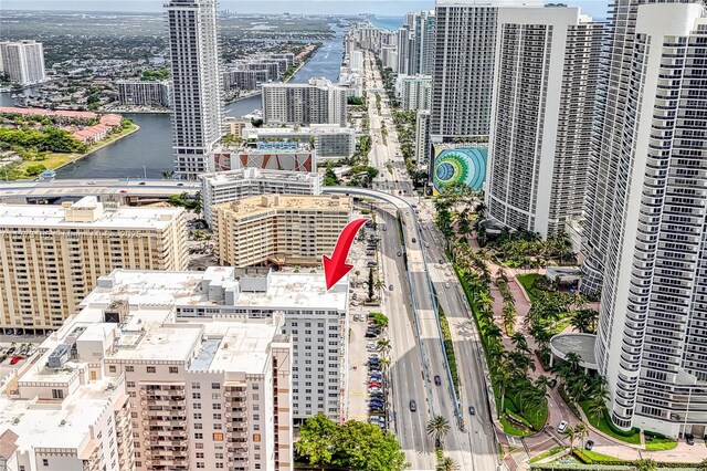 1849 S Ocean Dr Unit 711, Hallandale Beach, FL 33009 - view of urban area with a nearby body of water and a major roadway