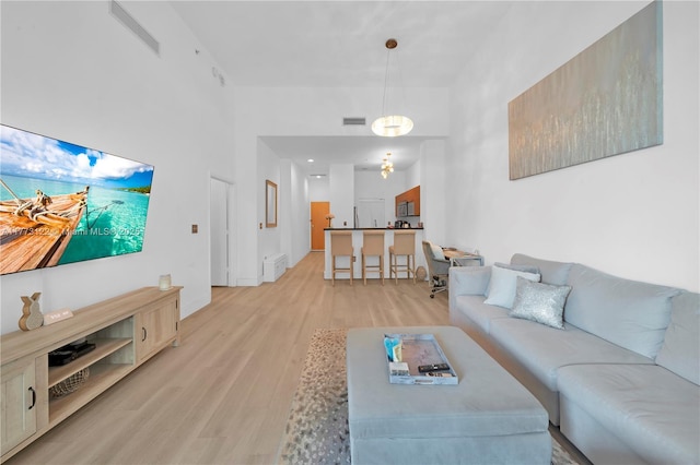 244 Biscayne Blvd Unit 206, Miami, FL 33132 - living room with light wood-style flooring