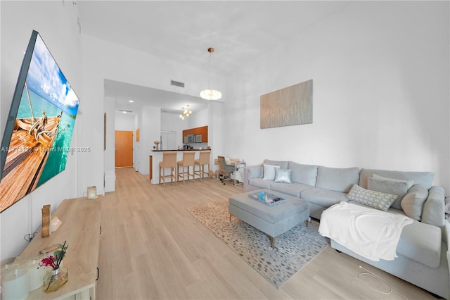 244 Biscayne Blvd Unit 206, Miami, FL 33132 - living room featuring light wood finished floors