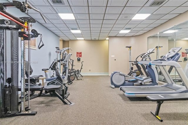 1100 Colony Point Cir Unit 201, Pembroke Pines, FL 33026 - exercise room featuring carpet flooring
