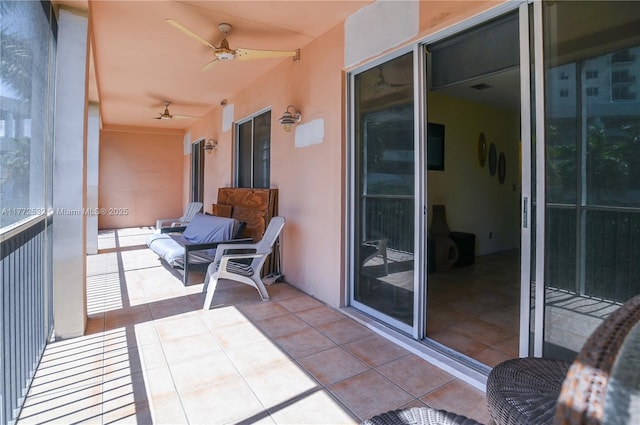 85 Gulfstream Rd Unit 304A, Dania Beach, FL 33004 - sunroom featuring ceiling fan