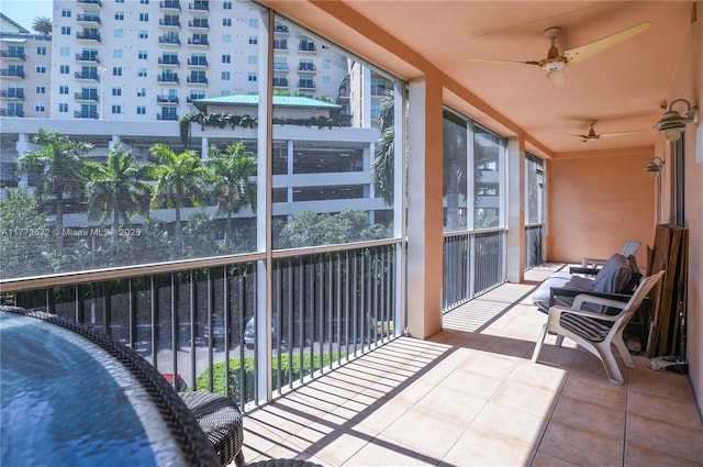 85 Gulfstream Rd Unit 304A, Dania Beach, FL 33004 - balcony featuring ceiling fan
