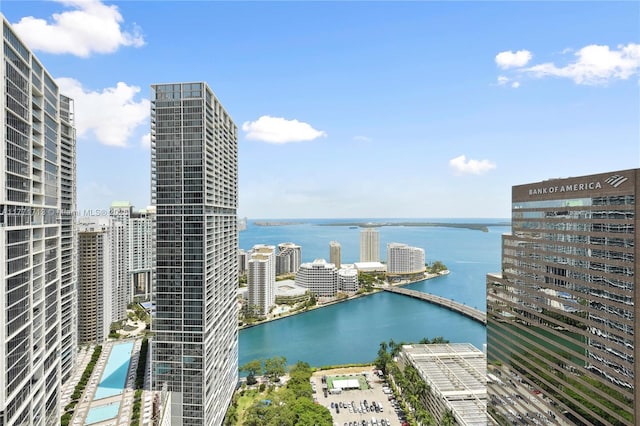 55 SE 6th St Unit 1506, Miami, FL 33131 - view of water feature featuring a view of city