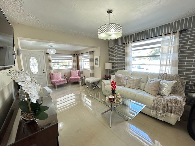 dining room featuring visible vents and a chandelier